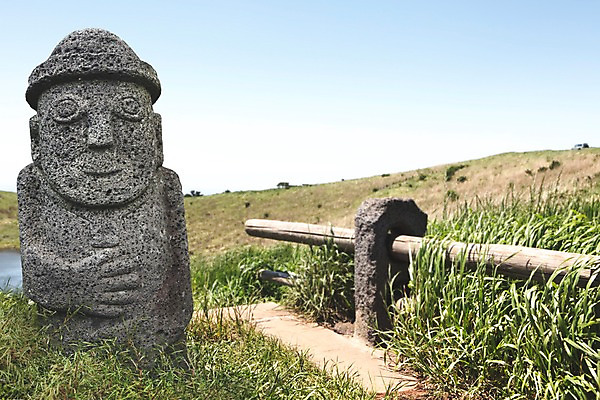 PSD 편집이미지 길 여행 하늘 풍경 사람없음 제주도 돌하르방 언덕 디지털합성 올레길 디지털아트 이미지편집 한국 파일형식