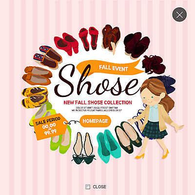 전신 PSD 템플릿 여자 구두 웹템플릿 운동화 신발 팝업 웹팝업 종류 한명 쇼핑 가을 레이어팝업 이미지템플릿 1 계절 사람 파일형식