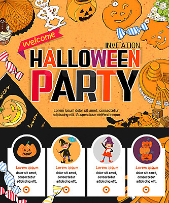 PSD 템플릿 여자 남자 어린이 웹템플릿 호박 해골 이벤트페이지 사탕 이벤트 두명 파티 할로윈 마녀 잭오랜턴 이미지템플릿 채소 디저트 뼈 사람 페이지 파일형식