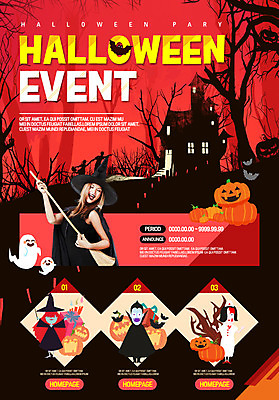 PSD 서양인 외국인 템플릿 여자 웹템플릿 호박 이벤트페이지 이벤트 성인 할로윈 성 유령 마녀 드라큘라 이미지템플릿 건축물 채소 사람 인종 페이지 파일형식