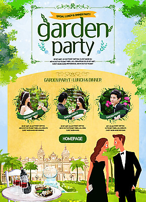 PSD 템플릿 여자 남자 웹템플릿 결혼 나뭇잎 이벤트페이지 정장 턱시도 이벤트 여러명 성인 파티 와인 한국인 성 가든파티 풀기 이미지템플릿 건축물 옷 다수 잎 모션 주류 사람 동양인 페이지 파일형식