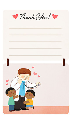 PSD 남자 어린이 흑인 일러스트 청진기 포옹 성인 세명 의사 하트 감사 의료봉사 프레임일러스트 국내일러스트 모양 서양인 감정 의료기기 안기 프레임 사람 의료진 봉사 파일형식