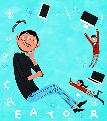 전신 PSD 여자 남자 일러스트 프레임 성인 세명 노트북 스마트폰 컴퓨터 스마트워치 멘토링 국내일러스트 교육 사람 전자제품 핸드폰 스마트기기 웨어러블 파일형식