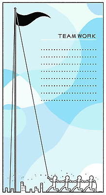 PSD 일러스트 비즈니스 협력 함께함 여러명 깃발 게양대 국기게양 프레임일러스트 국내일러스트 다수 컨셉 프레임 사람 국기 파일형식