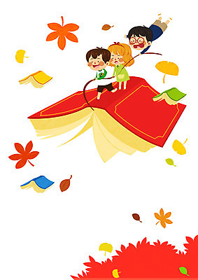 전신 PSD 여자 남자 어린이라이프 어린이 단풍 일러스트 단풍나무 책 세명 가을 은행잎 국내일러스트 나무 라이프스타일 계절 잎 사람 파일형식