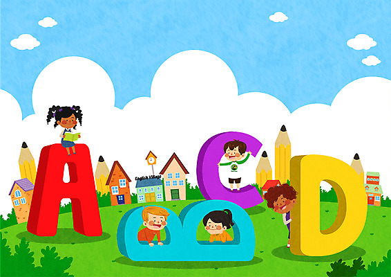 PSD 외국인 백인 구름 알파벳 여자 남자 어린이라이프 어린이 흑인 일러스트 영어교육 여러명 연필 다문화 영어마을 국내일러스트 자연요소 서양인 라이프스타일 영어 교육 다수 학용품 사람 인종 필기구 마을 사회이슈 파일형식