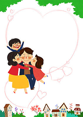 전신 PSD 여자 남자 행복 어린이라이프 어린이 일러스트 가족 엄마 사랑 앉기 여러명 성인 자녀 하트 아빠 프레임일러스트 하트프레임 국내일러스트 모양 라이프스타일 감정 다수 관계 모션 프레임 사람 파일형식