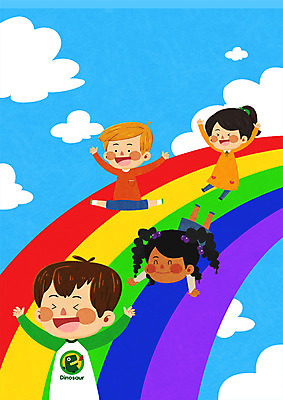 전신 PSD 외국인 백인 구름 여자 남자 어린이라이프 어린이 흑인 무지개 일러스트 하늘 여러명 상반신 즐거움 다문화사회 국내일러스트 자연요소 서양인 라이프스타일 감정 다수 사람 인종 사회_공동체 다문화 파일형식