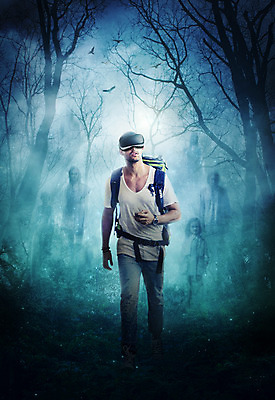 전신 PSD 서양인 외국인 편집이미지 남자 정보기술 스마트라이프 한명 앞모습 스마트기기 걷기 디지털 어둠 안개 게임 체험 유령 숲 공포 가상현실 성인남자한명만 오큘러스 VR기기 이미지편집 1 라이프스타일 뷰포인트 컨셉 모션 놀이 날씨 기술 사람 인종 전자제품 기계 남자한명만 성인남자만 파일형식