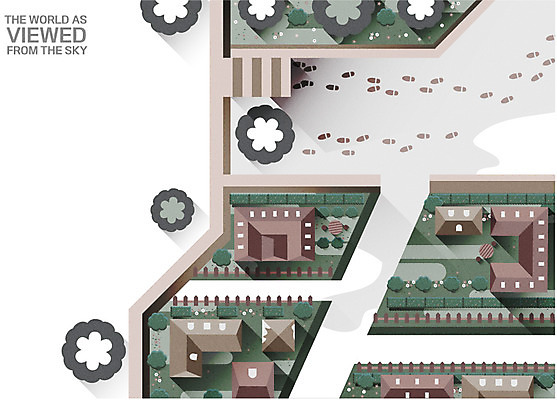 나무 백그라운드 겨울 일러스트 주택 풍경 사람없음 건물 하이앵글 발자국 주택가 겨울배경 국내일러스트 AI파일 식물 건축물 계절 뷰포인트 자국 파일형식 벡터