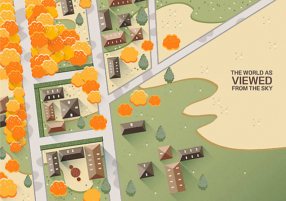 나무 백그라운드 단풍 일러스트 주택 풍경 사람없음 건물 하이앵글 가을 주택가 가을배경 국내일러스트 AI파일 식물 건축물 계절 뷰포인트 잎 파일형식 벡터 가을_계절