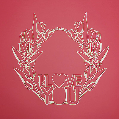 포토 JPG 스튜디오촬영 영어 백그라운드 프레임 실내 사랑 사람없음 페이퍼아트 꽃프레임 아이러브유 국내포토 문자 꽃 감정 내부 파일형식