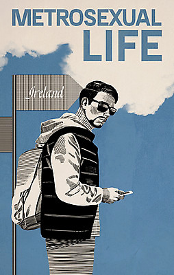 PSD 패션 남자 여행 일러스트 배낭 한명 성인 스마트폰 선글라스 빈티지 표지판 젠틀맨 댄디 댄디스타일 메트로섹슈얼 국내일러스트 1 안경 컨셉 가방 알림판 사람 핸드폰 스마트기기 파일형식