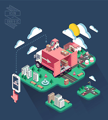 구름 도로 백그라운드 일러스트 아파트 사람없음 건물 스마트폰 종이상자 입체 택배 아이소메트릭 운송차량 홈쇼핑 탑차 국내일러스트 AI파일 자연요소 건축물 길 교통수단 교통시설 주택 핸드폰 스마트기기 쇼핑 상자 트럭 운송업 파일형식 벡터