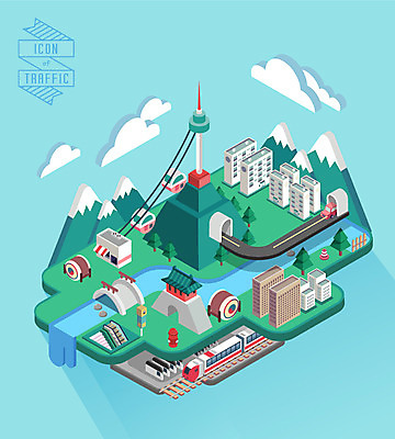 도로 백그라운드 일러스트 자동차 사람없음 건물 터널 전철 숭례문 입체 북 남산 케이블카 아이소메트릭 전철역 국내일러스트 AI파일 건축물 길 육상교통 교통시설 타악기 대중교통 서울 한국 역 랜드마크 파일형식 벡터