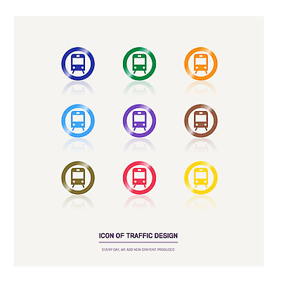 아이콘 교통수단 교통 사람없음 세트 컬러풀 전철 심볼 전철역 지하철노선 2D아이콘 AI파일 육상교통 컬러 대중교통 역 파일형식 벡터
