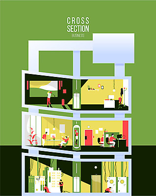 여자 남자 화분 일러스트 사람 여러명 책 사무실 비교 엘리베이터 단면도 스크린골프 크로스섹션 국내일러스트 AI파일 다수 컨셉 골프 비즈니스 단면 파일형식 벡터