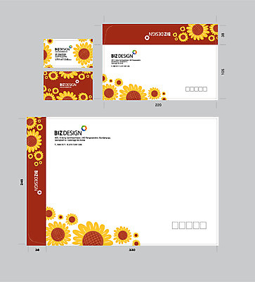 템플릿 꽃 명함 명함템플릿 해바라기 서류봉투 편지봉투 사람없음 세트 패키지 봉투템플릿 우편봉투 비즈디자인 봉투디자인 이미지템플릿 AI파일 식물 봉투 편지 우편물 파일형식 벡터