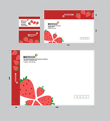 템플릿 명함 딸기 명함템플릿 서류봉투 편지봉투 사람없음 빨간색 세트 패키지 봉투템플릿 우편봉투 비즈디자인 봉투디자인 이미지템플릿 AI파일 컬러 과일 봉투 편지 우편물 파일형식 벡터