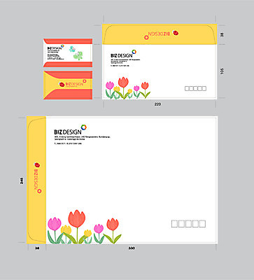 템플릿 꽃 명함 명함템플릿 서류봉투 편지봉투 사람없음 세트 패키지 봉투템플릿 우편봉투 비즈디자인 봉투디자인 이미지템플릿 AI파일 식물 봉투 편지 우편물 파일형식 벡터