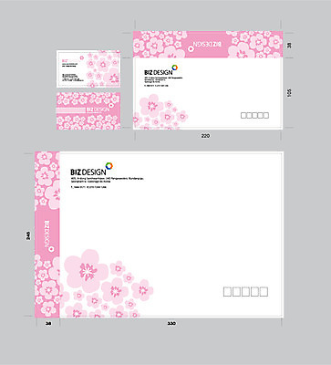 템플릿 꽃 분홍색 명함 명함템플릿 서류봉투 편지봉투 사람없음 세트 패키지 봉투템플릿 우편봉투 비즈디자인 봉투디자인 이미지템플릿 AI파일 식물 컬러 봉투 편지 우편물 파일형식 벡터