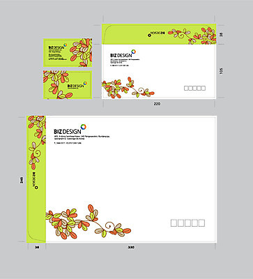 템플릿 잎 무늬 명함 명함템플릿 서류봉투 편지봉투 사람없음 세트 패키지 봉투템플릿 우편봉투 비즈디자인 봉투디자인 이미지템플릿 AI파일 식물 봉투 편지 우편물 파일형식 벡터
