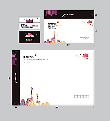 템플릿 두마리 명함 조류 명함템플릿 서류봉투 편지봉투 사람없음 세트 태양 기린 패키지 봉투템플릿 우편봉투 비즈디자인 봉투디자인 이미지템플릿 AI파일 자연요소 동물 2 포유류 봉투 편지 우편물 파일형식 벡터