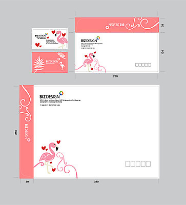 템플릿 한마리 분홍색 명함 명함템플릿 서류봉투 편지봉투 사람없음 세트 하트 플라밍고 패키지 봉투템플릿 우편봉투 비즈디자인 트로피컬아트 봉투디자인 이미지템플릿 AI파일 모양 1 컬러 조류 봉투 편지 우편물 그림 파일형식 벡터