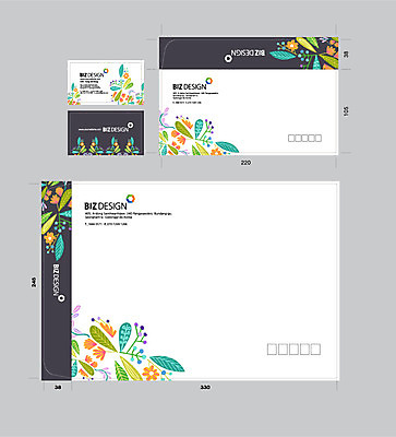 템플릿 꽃 잎 명함 명함템플릿 서류봉투 편지봉투 사람없음 세트 패키지 봉투템플릿 우편봉투 비즈디자인 봉투디자인 이미지템플릿 AI파일 식물 봉투 편지 우편물 파일형식 벡터