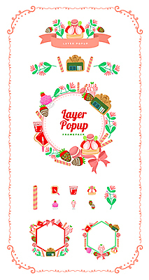 꽃 리본 음료 백그라운드 일러스트 딸기 디저트 프레임 사람없음 세트 라벨 과자 케이크 칠판 잼 심볼 식빵 마카롱 웹엘리먼트 국내일러스트 AI파일 식물 음식 빵 과일 소스_음식 엘리먼트 파일형식 벡터