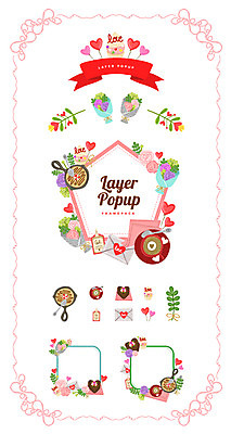 꽃 커피 꽃다발 백그라운드 일러스트 디저트 프레임 사람없음 세트 라벨 케이크 하트 프라이팬 편지 심볼 웹엘리먼트 국내일러스트 AI파일 모양 식물 음료 음식 주방용품 엘리먼트 파일형식 벡터