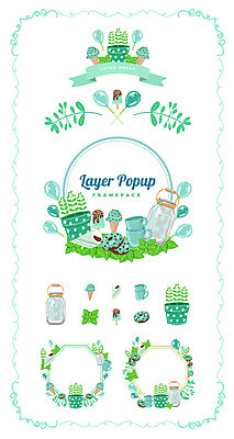 리본 화분 백그라운드 일러스트 유리병 나뭇잎 아이스크림 프레임 사람없음 컵 세트 라벨 케이크 도넛 민트 심볼 풍선 웹엘리먼트 국내일러스트 AI파일 식기 잎 병_용기 디저트 허브 엘리먼트 파일형식 벡터