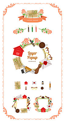 꽃 리본 안경 백그라운드 일러스트 잉크 프레임 사람없음 세트 도장 연필 만년필 라벨 우체통 편지 심볼 소포 웹엘리먼트 국내일러스트 AI파일 식물 잡화 학용품 필기구 펜 배송 엘리먼트 파일형식 벡터