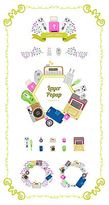 백그라운드 가방 일러스트 프레임 사람없음 스마트폰 세트 라벨 카메라 마우스 코드 USB 심볼 라디오 스위치 웹엘리먼트 국내일러스트 AI파일 잡화 전자제품 핸드폰 스마트기기 컴퓨터용품 엘리먼트 파일형식 벡터