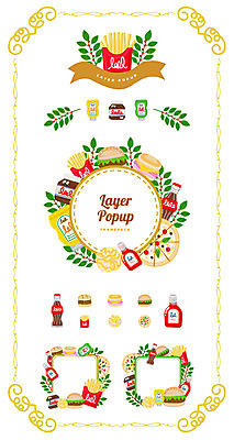 리본 백그라운드 일러스트 나뭇잎 프레임 피자 패스트푸드 사람없음 세트 라벨 초콜릿 감자튀김 햄버거 머스터드 심볼 토스트 웹엘리먼트 국내일러스트 AI파일 빵 잎 디저트 감자 서양음식 튀김 소스_음식 인스턴트 엘리먼트 파일형식 벡터