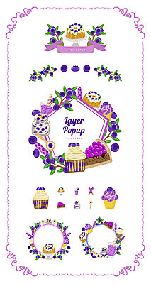 음료 백그라운드 일러스트 유리병 프레임 사람없음 세트 라벨 케이크 심볼 블루베리 요거트 웹엘리먼트 국내일러스트 AI파일 과일 병_용기 디저트 유제품 엘리먼트 파일형식 벡터