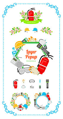 리본 백그라운드 일러스트 나뭇잎 프레임 마스크 사람없음 세트 라벨 신선 안전모 건전지 생수 심볼 소화기 목장갑 웹엘리먼트 국내일러스트 AI파일 장갑 잎 헬멧 안전장비 소방 물병 엘리먼트 파일형식 벡터