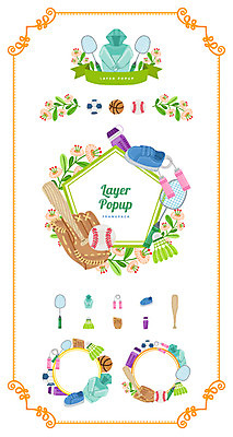 꽃 리본 백그라운드 운동화 일러스트 축구공 프레임 농구공 사람없음 운동복 세트 라벨 심볼 야구공 줄넘기 배드민턴 웹엘리먼트 국내일러스트 AI파일 식물 옷 신발 공 축구용품 농구 운동 구기 야구용품 엘리먼트 파일형식 벡터