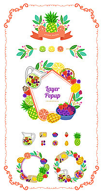 리본 백그라운드 과일 일러스트 딸기 유리병 나뭇잎 프레임 도마 사람없음 세트 라벨 케이크 칼 레몬 자몽 심볼 파인애플 블루베리 라임 망고 웹엘리먼트 국내일러스트 AI파일 잎 주방용품 병_용기 디저트 열대과일 엘리먼트 파일형식 벡터