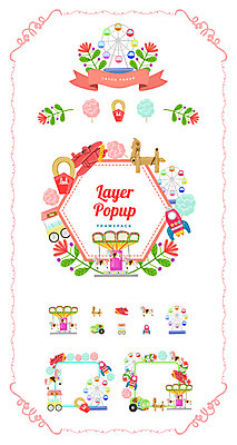 꽃 리본 백그라운드 일러스트 비행기 프레임 사람없음 세트 라벨 놀이공원 놀이기구 우주선 심볼 대관람차 회전목마 솜사탕 웹엘리먼트 국내일러스트 AI파일 식물 항공교통 디저트 대중교통 우주 테마파크 엘리먼트 파일형식 벡터