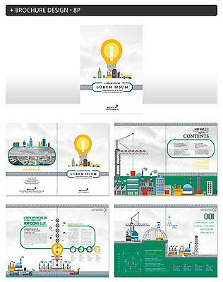 템플릿 ZIP 비즈니스 전구 공장 자동차 빌딩 팜플렛 사람없음 도시 느낌표 타워크레인 인디자인 INDD 이미지템플릿 기호 육상교통 공업 건물 기중기 파일형식