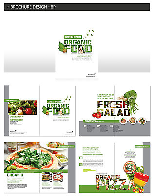 템플릿 접시 ZIP 음식 피망 피자 팜플렛 사람없음 버섯 샐러드 유기농 올리브 인디자인 INDD 이미지템플릿 식기 웰빙 열매 채소 패스트푸드 서양음식 파일형식