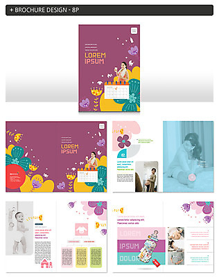 템플릿 여자 꽃 ZIP 팜플렛 여러명 성인 스트레칭 임산부 한국인 달력 아기 젖병 인디자인 INDD 이미지템플릿 식물 다수 사람 동양인 운동 임신 아기용품 파일형식