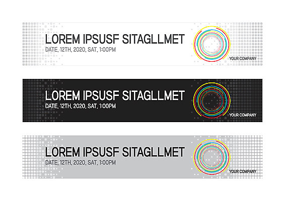템플릿 배너 배너템플릿 가로배너 사각프레임 사람없음 현수막 원형 배너세트 AI파일 도형 프레임 가로 세트 사각형 파일형식 벡터