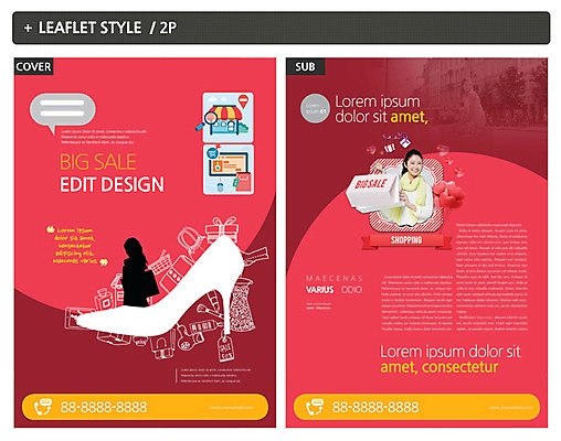 외국인 템플릿 여자 실루엣 ZIP 포스터 구두 리플렛 20대 성인 두명 쇼핑 일본인 전단템플릿 전단 성인여자만 인디자인 INDD 이미지템플릿 신발 촬영기법 사람 동양인 인종 청년 홍보물 여자만 성인만 파일형식