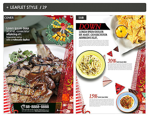 템플릿 ZIP 포스터 음식 리플렛 파스타 스테이크 사람없음 이탈리아음식 전단템플릿 전단 나쵸 인디자인 INDD 이미지템플릿 디저트 서양음식 홍보물 파일형식