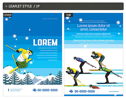템플릿 여자 남자 ZIP 포스터 리플렛 스키 겨울스포츠 여러명 전단템플릿 전단 인디자인 INDD 이미지템플릿 스포츠 다수 사람 홍보물 파일형식