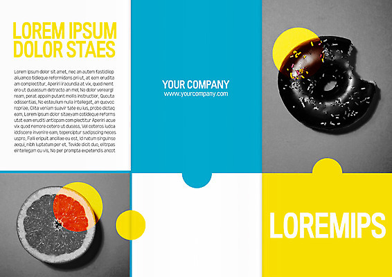 템플릿 편집 표지디자인 북디자인 출판디자인 표지 리플렛 북커버 오렌지 3단접지 단면 팜플렛 사람없음 도넛 잇자국 이미지템플릿 AI파일 과일 자국 디저트 파일형식 벡터