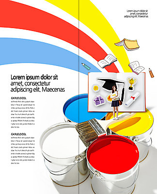 PSD 템플릿 편집 표지디자인 북디자인 출판디자인 여자 교육 교복 내지 리플렛 대학생 2단접지 북커버 학사모 한명 팜플렛 20대 성인 책 선물상자 연필 페인트 한국인 졸업장 트로피 페인트통 페인트붓 성인여자한명만 이미지템플릿 모자_잡화 1 학생 옷 졸업 학용품 통 선물 사람 동양인 청년 상자 필기구 붓 상_우승 여자한명만 성인여자만 파일형식