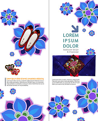 PSD 템플릿 편집 표지디자인 북디자인 출판디자인 명절 표지 리플렛 꽃무늬 2단접지 북커버 전통소품 선물 팜플렛 사람없음 고무신 자수 꽃고무신 이미지템플릿 전통 기념일 꽃 신발 무늬 오브젝트 파일형식